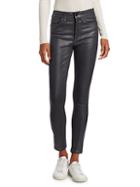 Joe's Jeans The Charlie High-rise Ankle Skinny Coated Jeans