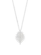 Adriana Orsini Barbara Crystal Leaf Pendant Necklace