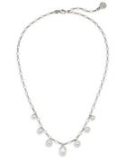 Majorica Rain 6mm-9mm White Pearl & Sterling Silver Charm Necklace