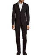 Canali Solid Fitted Woolen Suit