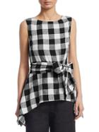 Saks Fifth Avenue Collection Gingham Tie-front Top
