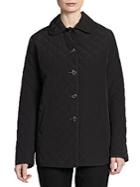 Jane Post Quilted Button-front Jacket