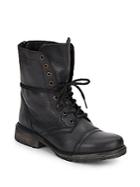 Steve Madden Fame Combat Leather Boots