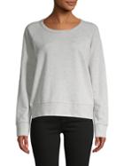 James Perse Heathered Cotton-blend Sweatshirt