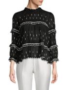 Isabel Marant Etoile Loxley Embroidery Flounce Top
