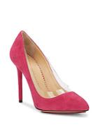 Charlotte Olympia Party Monroe Suede Pumps