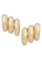 Saks Fifth Avenue Made In Italy 14k Yellow Gold Triple Huggie Earrings