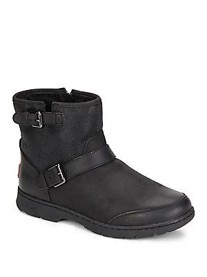 Ugg Australia Dawn Uggpure-lined Leather & Suede Ankle Boots
