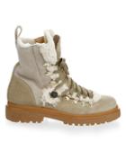 Moncler Sparkle Suede & Shearling Winter Boots