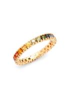 Effy 14k Yellow Gold & Multicolored Sapphire Ring