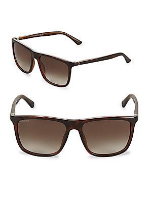 Gucci Gradient 56mm Square Sunglasses