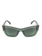 Versace 55mm Studded Cateye Sunglasses