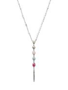 Bavna Diamond & Multicolored Sapphire Y Necklace
