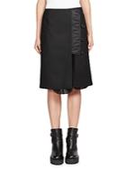 Sacai Melton Wool-blend Skirt