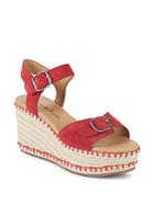 Lucky Brand Naveah Suede Wedge Espadrilles