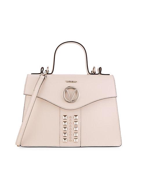 Valentino By Mario Valentino Melanie Studded Leather Top-handle Bag