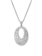 Nephora 14k White Gold & 1.17 Tcw White Diamond Pendant Necklace