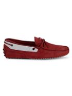 Tod's For Ferrari Suede Boat Driving Loafers
