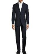 Canali Tonal Pinstriped Wool Suit