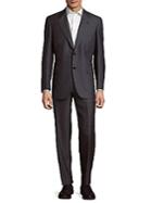 Brioni Modern Fit Mini Checked Wool-blend Suit