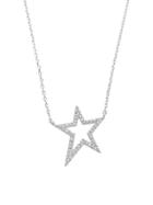 Sterling Forever Sterling Silver & Crystal Star Pendant Necklace