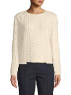 Valentino Roundneck Cable-knit Sweater