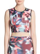 Clover Canyon Floral Ikat Cropped Top