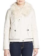 Marc By Marc Jacobs Classic Faux Fur-collar Jacket