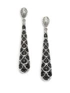 John Hardy Naga Black Sapphire & Sterling Silver Drop Earrings