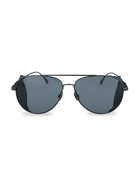 Bottega Veneta 61mm Side Sheild Aviator Sunglasses