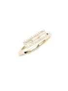 Ef Collection Yellow Gold Baguette Band Ring