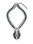 Cara Multi-strand Pearl Pendant Necklace