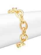 Sphera Milano 14k Yellow Gold Twisted Rolo Link Bracelet