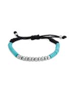 Degs & Sal Turquoise Disks Adjustable Bracelet