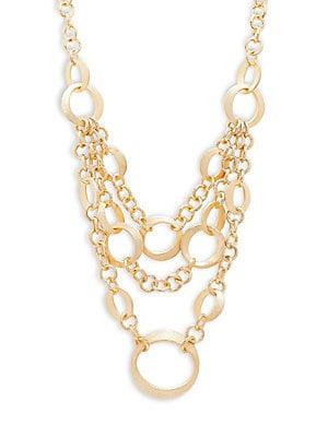 Saks Fifth Avenue 18k Gold Layered Necklace