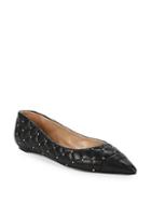 Ava & Aiden Quilted Leather Ballet Flats