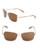 Oliver Peoples 57mm Rectangle Sunglasses