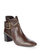 Roger Vivier Leather Block-heel Ankle Boots