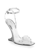 Giuseppe Zanotti Garconne Crystal And Leather Ankle Strap Sandals