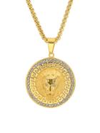 Anthony Jacobs 18k Goldplated Lion Head Pendant Necklace