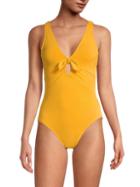 Robin Piccone Ava Plunge One-piece Swimsuit