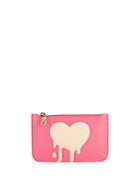 Love Moschino Leather Zip Card Case