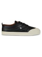 Bally Smake Striped Leather Sneakers
