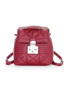 Furla Mini Quilted Leather Backpack