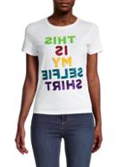 Alice + Olivia Rylyn Embellished Cotton T-shirt