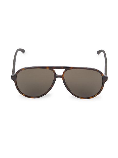 Gucci Core 60mm Aviator Sunglasses