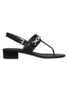 Michael Kors Charlton Leather Slingback Thong Sandals