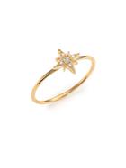 Mizuki Sea Of Beauty Diamond & 14k Yellow Gold Star Ring