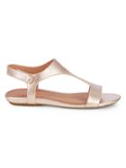 Gentle Souls Layla Metallic-leather T-strap Sandals