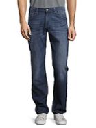 7 For All Mankind Standard Cotton-blend Faded Jeans